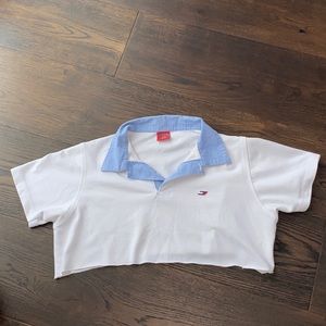 Tommy Hilfiger cropped collared shirt 👚